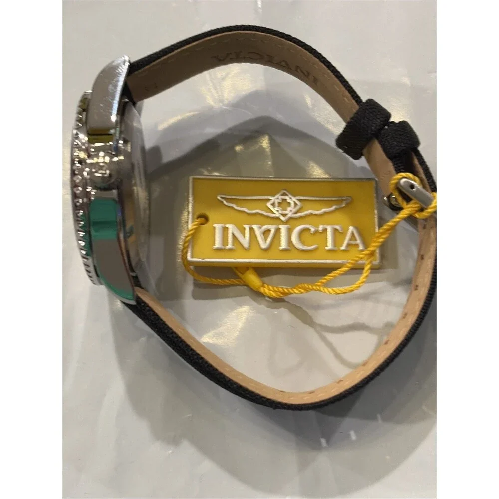 Invicta Pro Diver Men’s Watch Black Band Red Stitches 50534